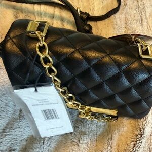 Stylish Black Quilted Women's Bag
